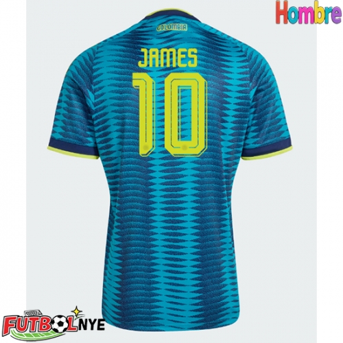 Camiseta Colombia James Rodriguez #10 Visitante Equipación Mundial 2026 manga corta